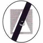 نهاية المنطقة التي يحظر فيها دخول مركبة تعليم السواقة